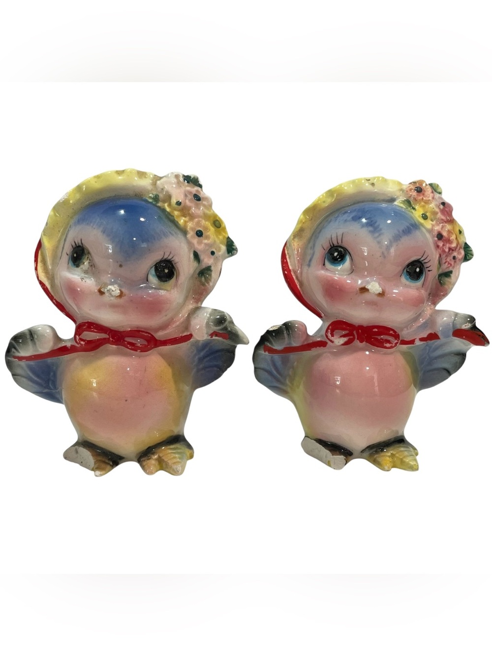 Vintage 1950s Norcrest Blue Bird Salt & Pepper Shakers - Made in Japan - AS IS